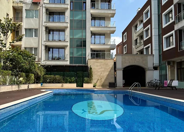 Apartment Stamopolulux директен изглед към морето Primorsko